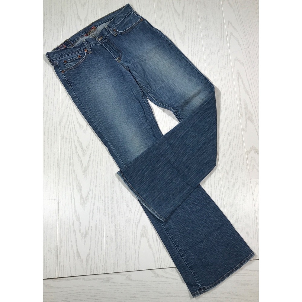 Vintage Lucky Brand Sweet N Low Jeans Womens 8/29 Blue Bootcut Low Rise Boho Y2K